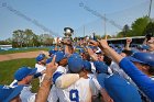 Baseball vs Babson  Wheaton College Baseball players celebrate their victory over Babson to win the NEWMAC Championship for the third year in a row. - (Photo by Keith Nordstrom) : Wheaton, baseball, NEWMAC